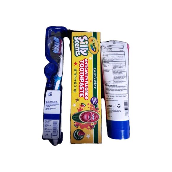 oral b toothbrush Toothpaste Act Bubblegum Kids Crayola Anti-cavity Fluoride new - Picture 4 of 5